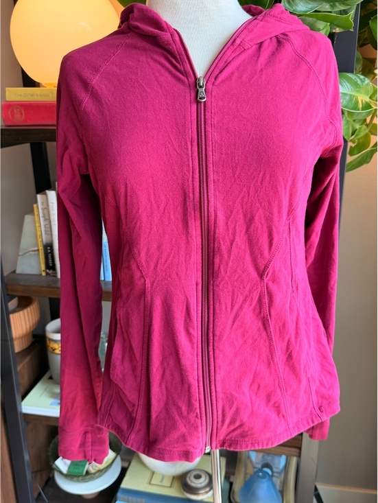 Tek Gear Tops - Tek Gear Essential Gear Medium Fuchsia Zip-Up Hoodie Jacket